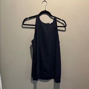 Violet and Claire Navy Sleeveless Top